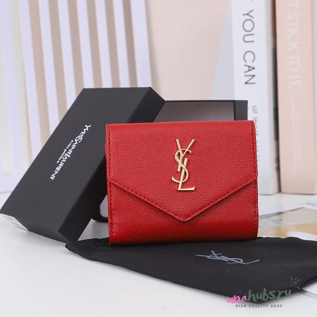 YSL Uptown red wallet - 1