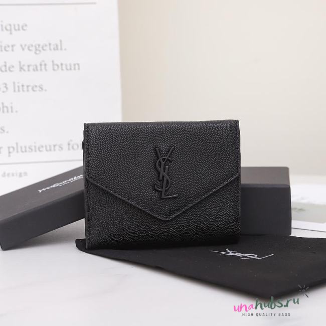 YSL Uptown all black wallet - 1