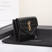 YSL Uptown black crocodile leather wallet - 5