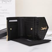 YSL Uptown black crocodile leather wallet - 4