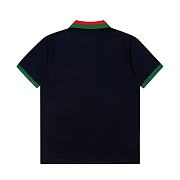 Gucci cotton piquet black polo - 2