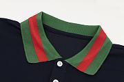 Gucci cotton piquet black polo - 5