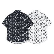 Louis vuitton logo shirt ( black/ white) - 1