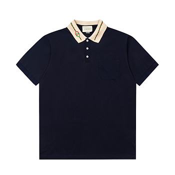 Gucci blue cotton polo 