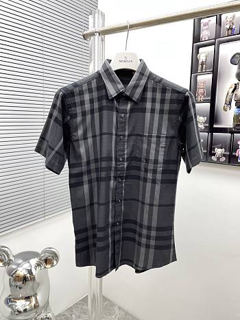 Burberry Short Sleeve Black Shirt