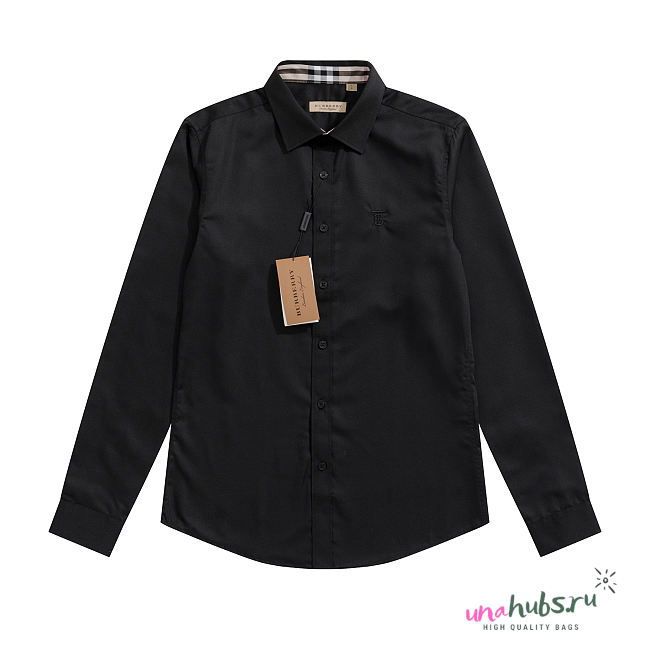 Burberry Long Black Sleeve Shirt - 1