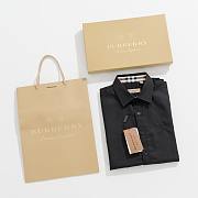 Burberry Long Black Sleeve Shirt - 5