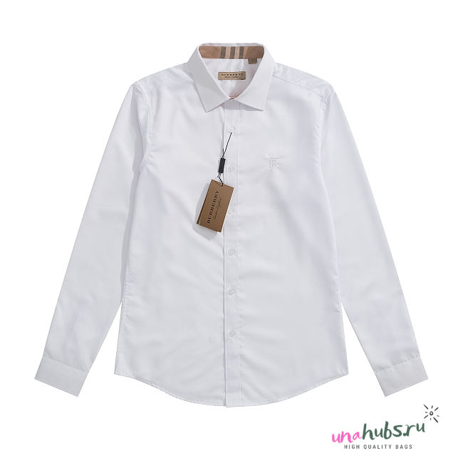 Burberry Long White Sleeve Shirt - 1