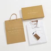 Burberry Long White Sleeve Shirt - 5