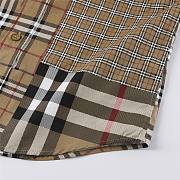 Burberry classic fit patchwork check cotton shirt  - 2