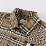 Burberry classic fit patchwork check cotton shirt  - 5