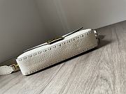 Fendi Baguette white topstitching bag - 3