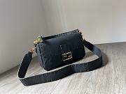 Fendi Baguette black topstitching bag - 3