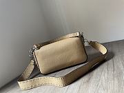 Fendi Baguette beige topstitching bag - 3