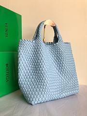 Bottega Veneta woven blue sky tote bag - 6