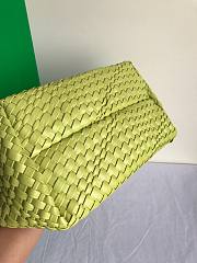 Bottega Veneta woven light green sky tote bag - 2