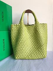 Bottega Veneta woven light green sky tote bag - 3