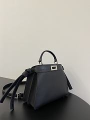 Fendi Peekaboo mini black leather bag - 4