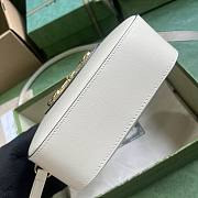 Gucci horsebit 1955 small white shoulder bag  - 2