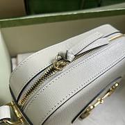 Gucci horsebit 1955 small white shoulder bag  - 6