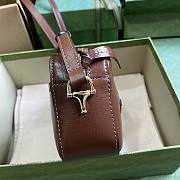 Gucci horsebit 1955 small brown shoulder bag - 3