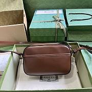 Gucci horsebit 1955 small brown shoulder bag - 4