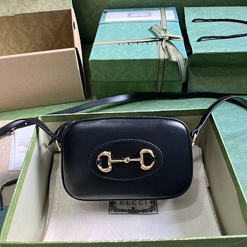 Gucci horsebit 1955 small black shoulder bag