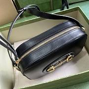 Gucci horsebit 1955 small black shoulder bag - 3