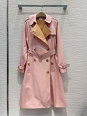 BURBERRY Pink Trench Coat - 5