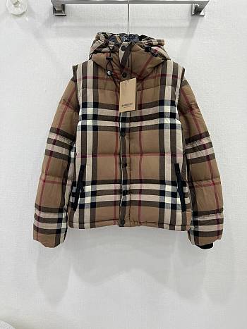 Burberry two-wear checked quilted jacket