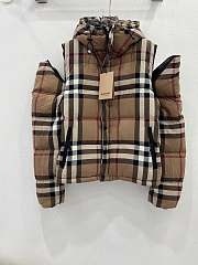 Burberry two-wear checked quilted jacket - 6