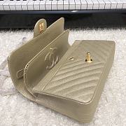 Chanel 1112 gold lambskin chevron quilted 2.55 flap bag - 5