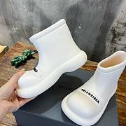 Balenciaga short white rubber boots  - 4