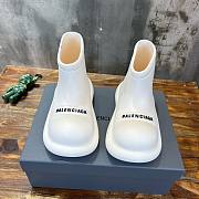 Balenciaga short white rubber boots  - 2