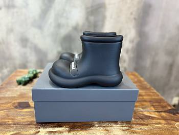 Balenciaga short black rubber boots