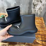 Balenciaga short black rubber boots - 4