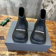 Balenciaga short black rubber boots - 3