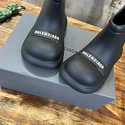 Balenciaga short black rubber boots - 2