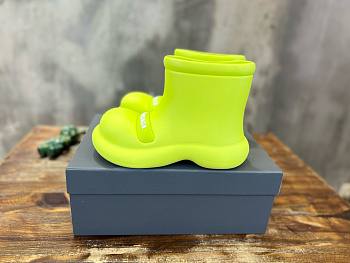 Balenciaga short neon rubber boots