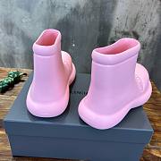 Balenciaga short pink rubber boots - 6