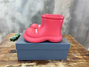 Balenciaga short red rubber boots - 1