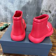 Balenciaga short red rubber boots - 6