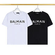 Balmain short-sleeved shirt ( black/ white) - 1