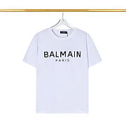 Balmain short-sleeved shirt ( black/ white) - 6