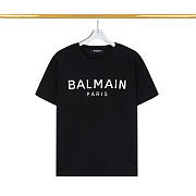 Balmain short-sleeved shirt ( black/ white) - 3