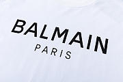 Balmain short-sleeved shirt ( black/ white) - 2