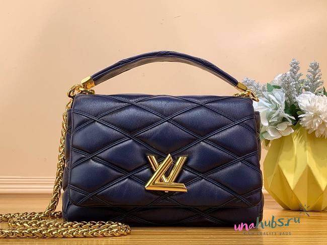 Louis Vuitton GO-14 MM blue bag M23682  - 1