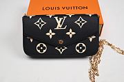 Louis Vuitton Felicie Pochette Bicolor black bag - 4