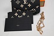 Louis Vuitton Felicie Pochette Bicolor black bag - 5