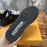 Louis Vuitton Trainer Black Matte Shoes  - 3